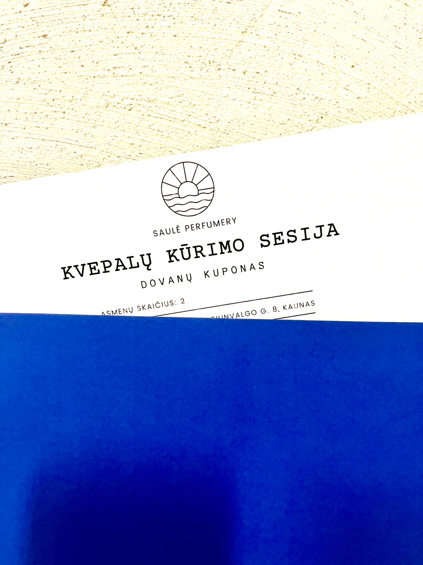 Kvepalų kūrimo sesijos kuponas